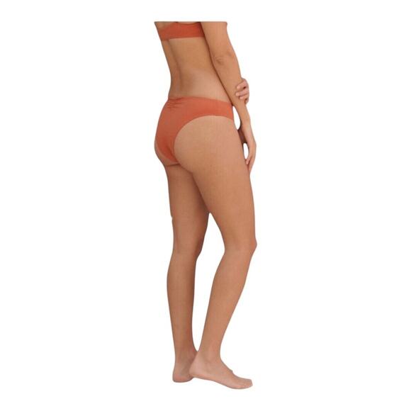Andie NWT The Symi Sustainable High Leg Cut Low Rise Bikini Bottom Cedar XXL - Picture 12 of 13